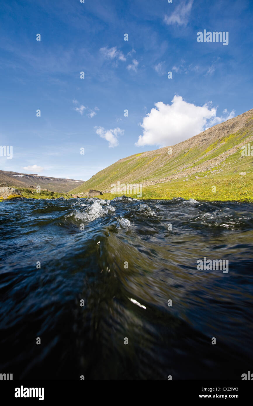 Glera River, Akureyri, Island Stockfoto