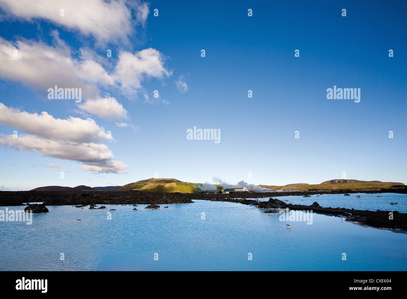 Blue Lagoon geothermischen Spa, Halbinsel Reykjanes, Island Stockfoto