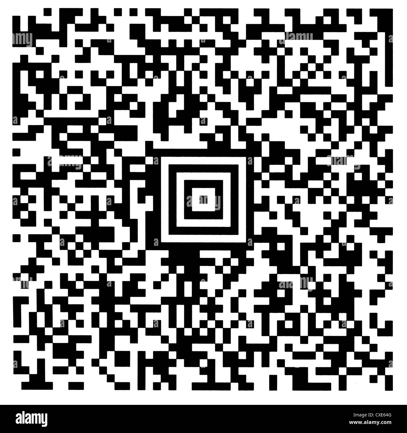 Aztec-Code. Stockfoto