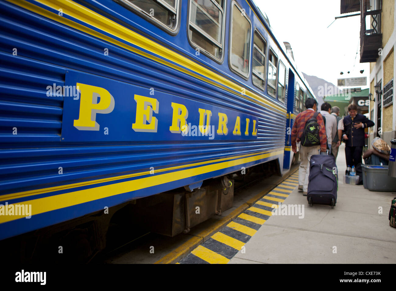 Peru Rail train, Peru, Peru, Südamerika, südamerikanischen, Lateinamerika, Lateinamerika-Südamerika Stockfoto