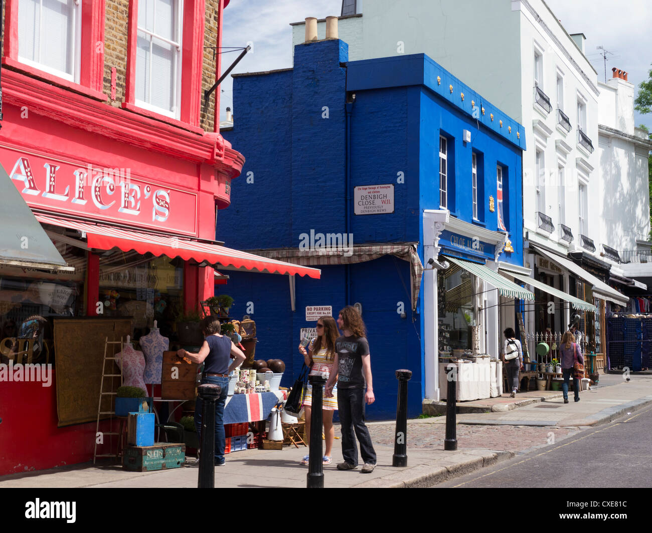 Portobello Road Market, Notting Hill, London, England Stockfotografie
