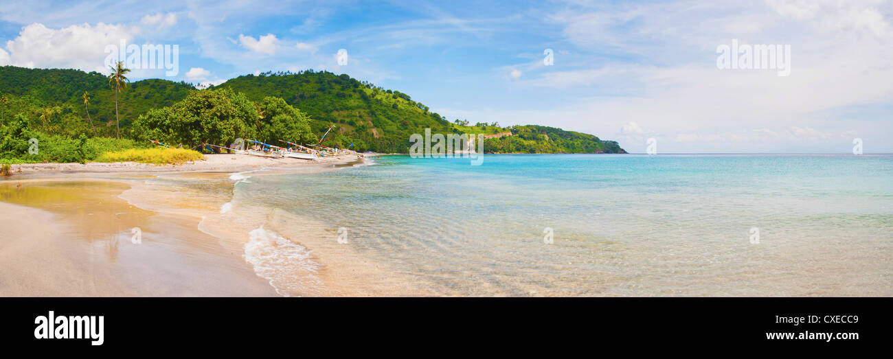 Nippah Beach auf Lombok, eine tropische Insel im West Nusa Tenggara, Indonesien, Südostasien, Asien Stockfoto