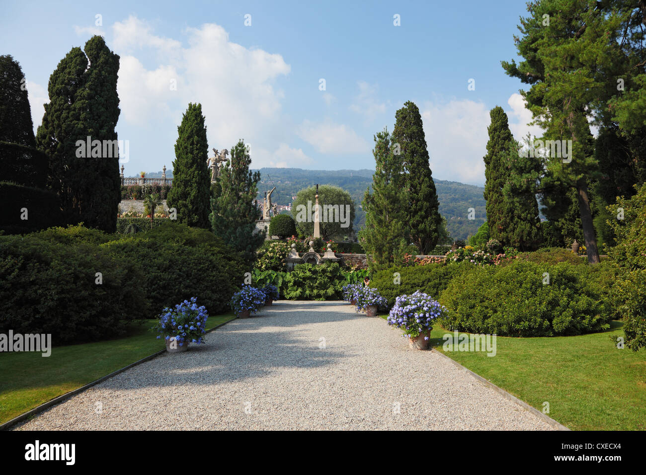 Die Insel Izola Bella. Lago Maggiore Stockfoto