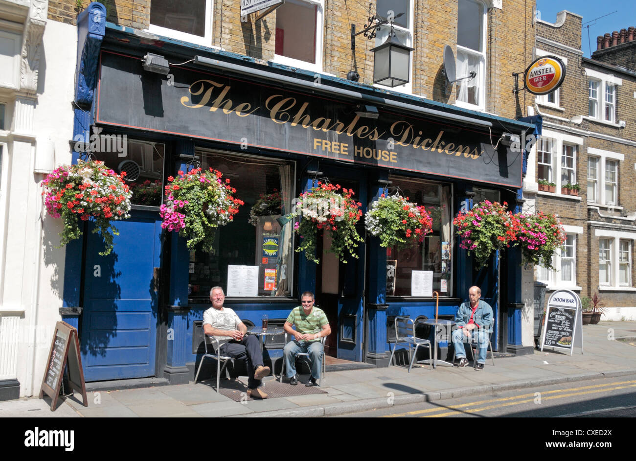 Charles Dickens Public House (ein Freehouse) auf Union Street, City of London, SE1, UK. Stockfoto