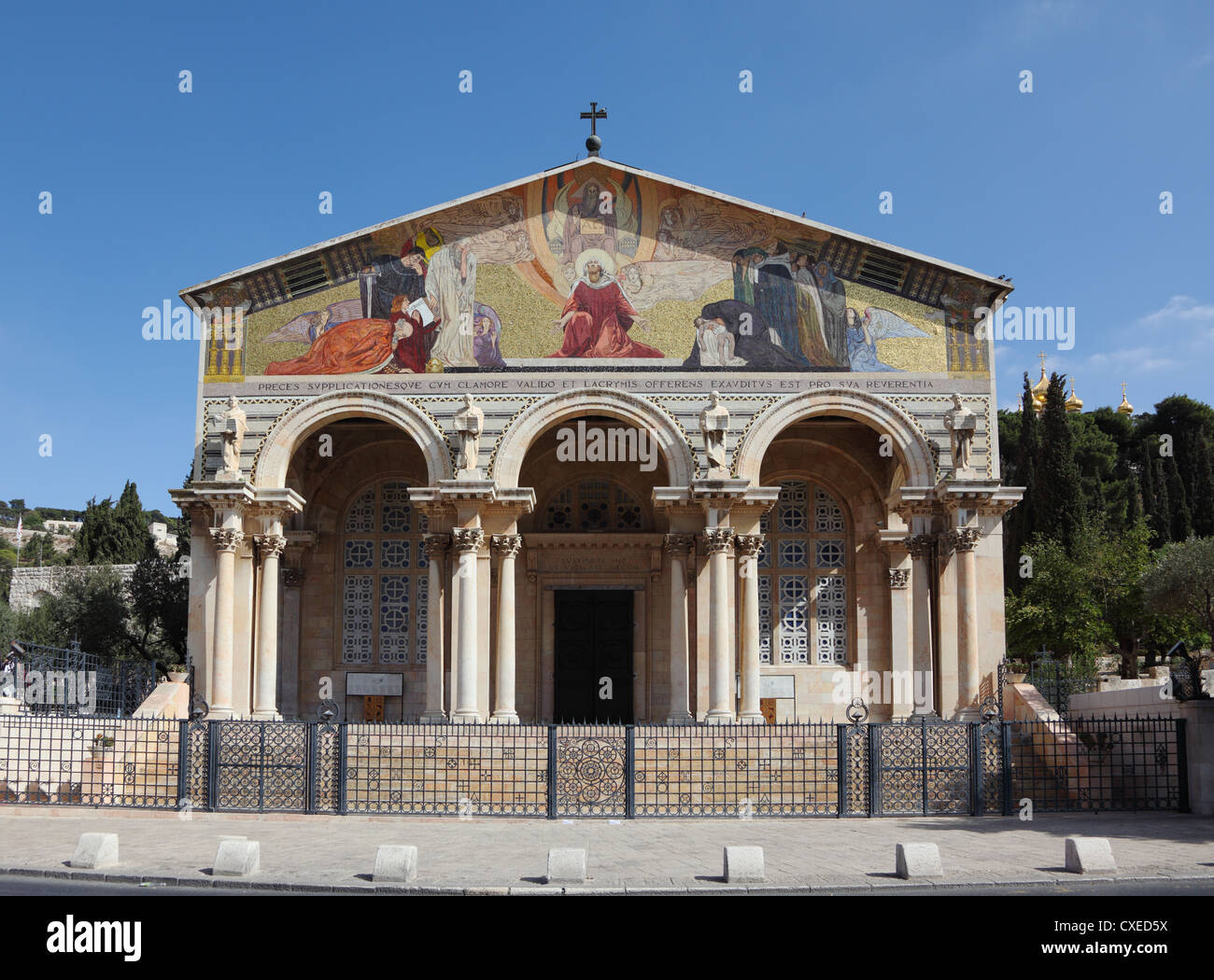 Üppigen Fassade der Kirche Allerheiligen Stockfoto