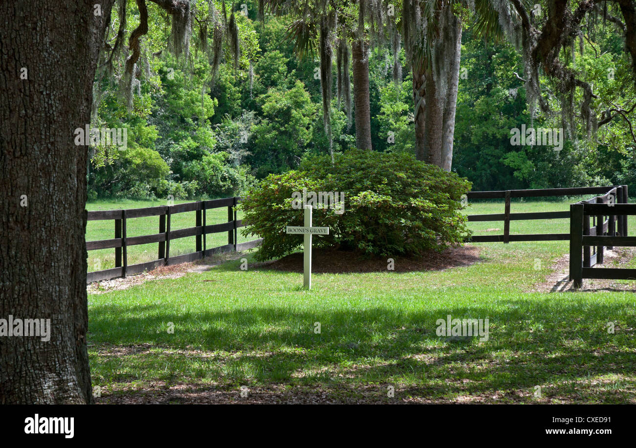 Boone Grabstätte bei Boone Hall Plantage in der Nähe von Charleston, South Carolina. Stockfoto