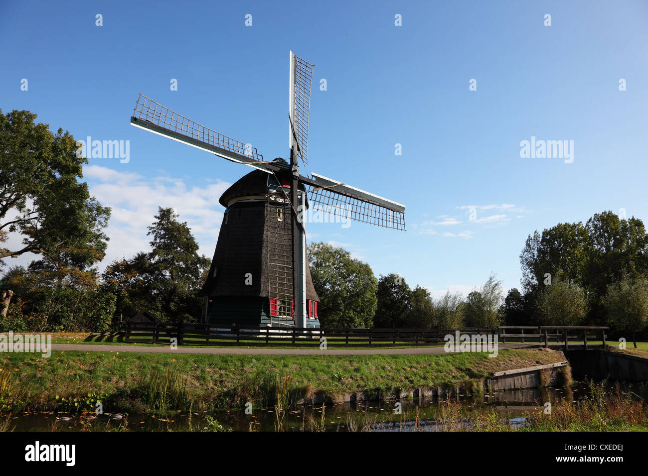 Alten Kai und Seehafen in Volendam. Stockfoto