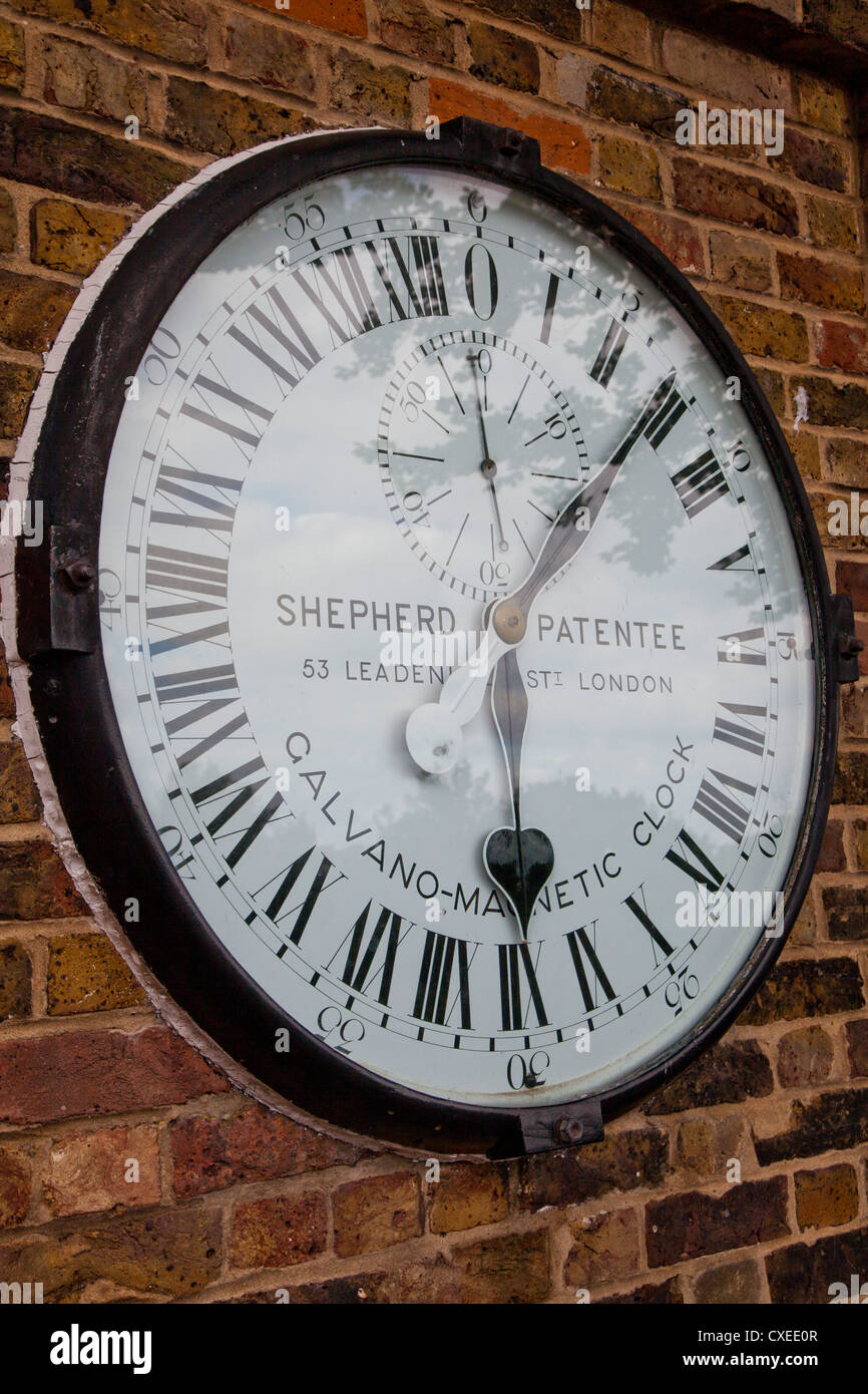 Vintage Uhr im Royal Observatory in Greenwich, London, UK Stockfoto