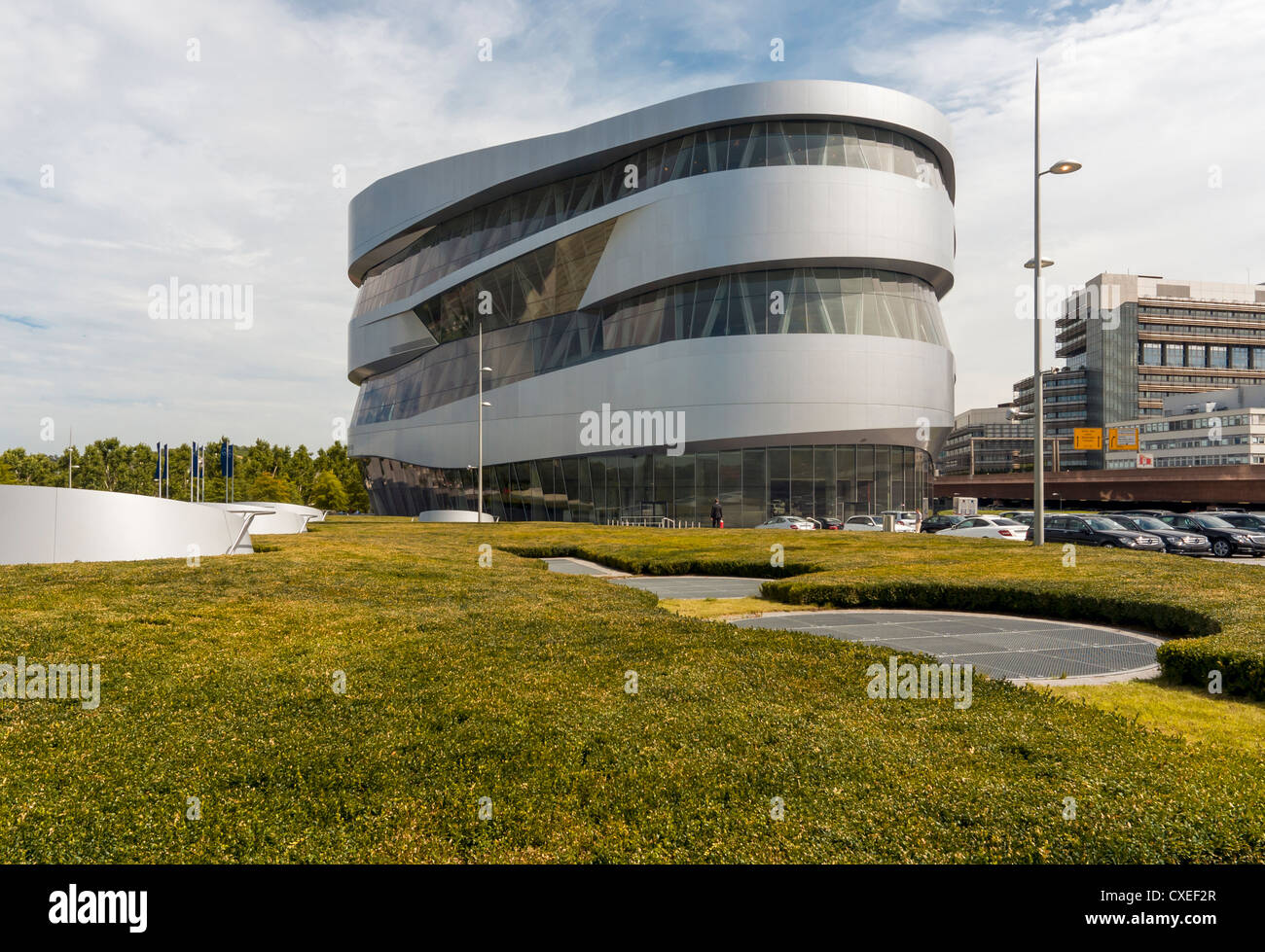 Gebäude des Mercedes-Benz Museum, entworfen von UN Studio Architekten, Stuttgart, Deutschland Stockfoto