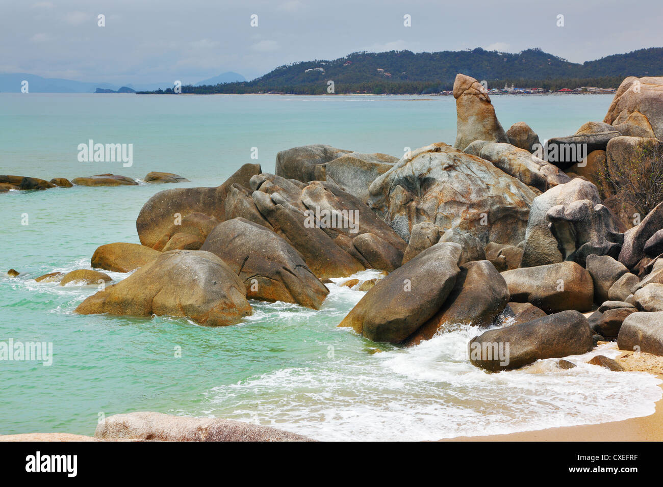 Die Steinhaufen Oma und Opa Stockfoto