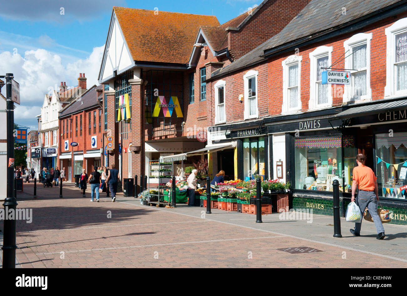 Havant High Street, Havant, Hampshire, Großbritannien Stockfoto