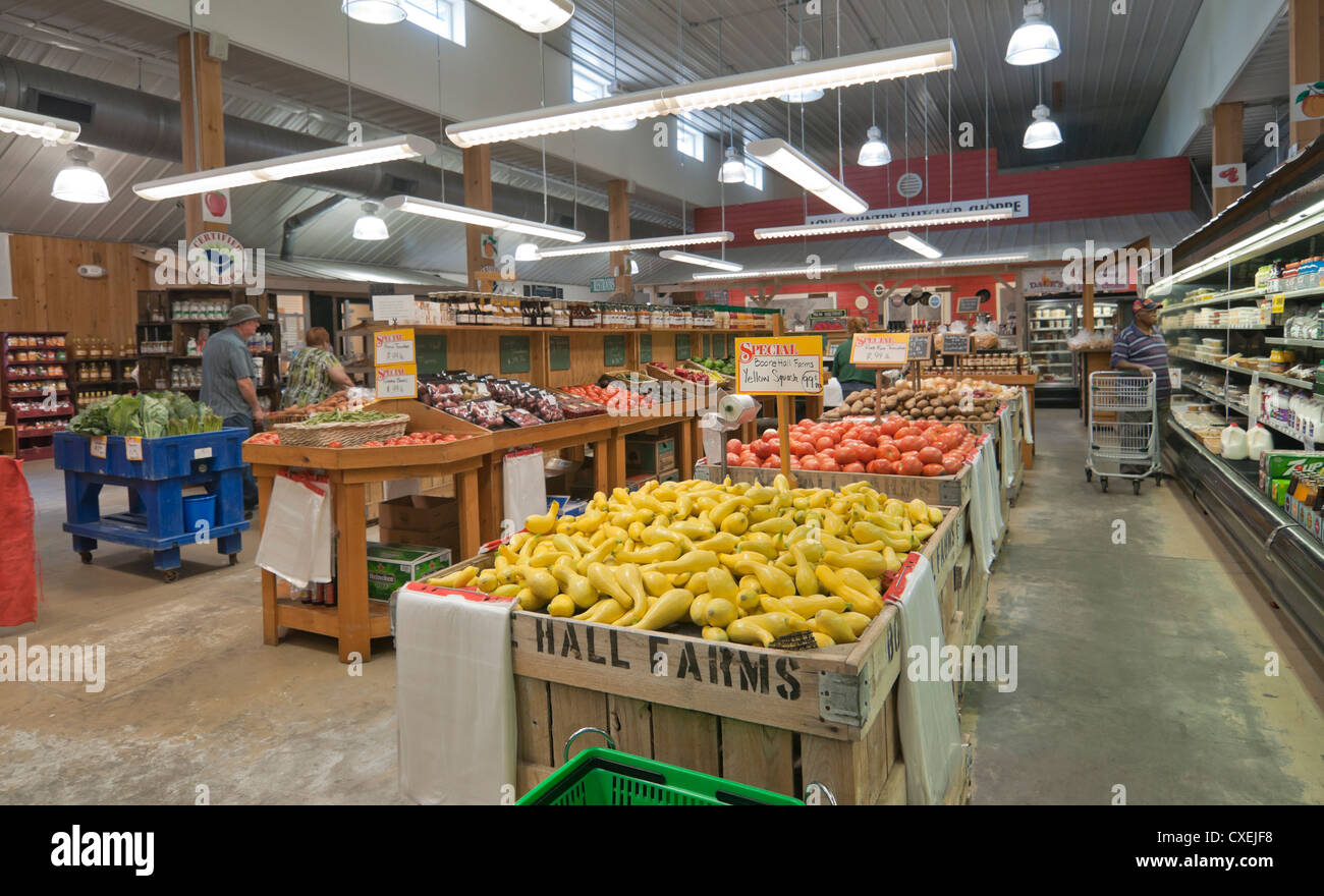 Boone Hall Farms Market befindet sich in der Nähe von Boone Hall Plantage in der Nähe von Charleston, South Carolina. Stockfoto