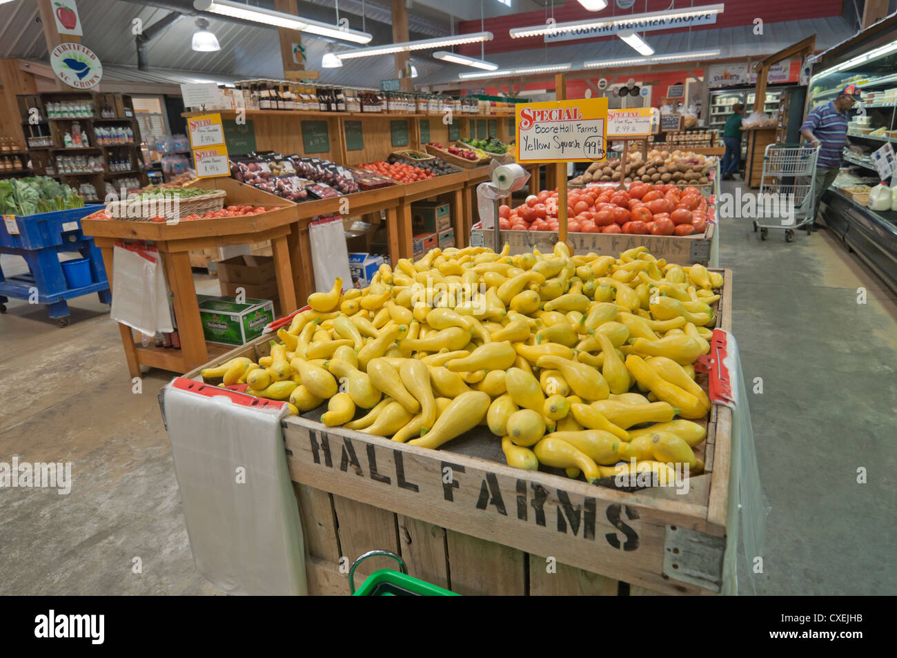 Boone Hall Farms Market befindet sich in der Nähe von Boone Hall Plantage in der Nähe von Charleston, South Carolina. Stockfoto