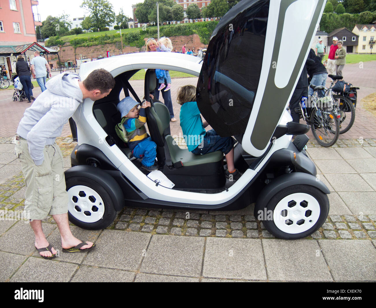 Elektroauto von Renault Twzy. Stockfoto