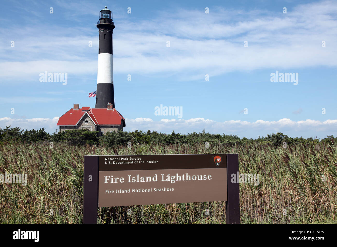 Fire Island Lighthouse, NY, USA Stockfoto