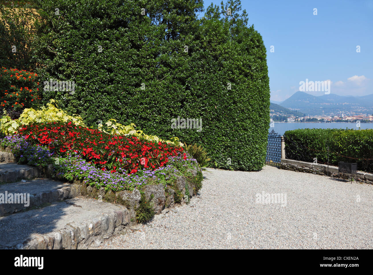 Den malerischen park Stockfoto