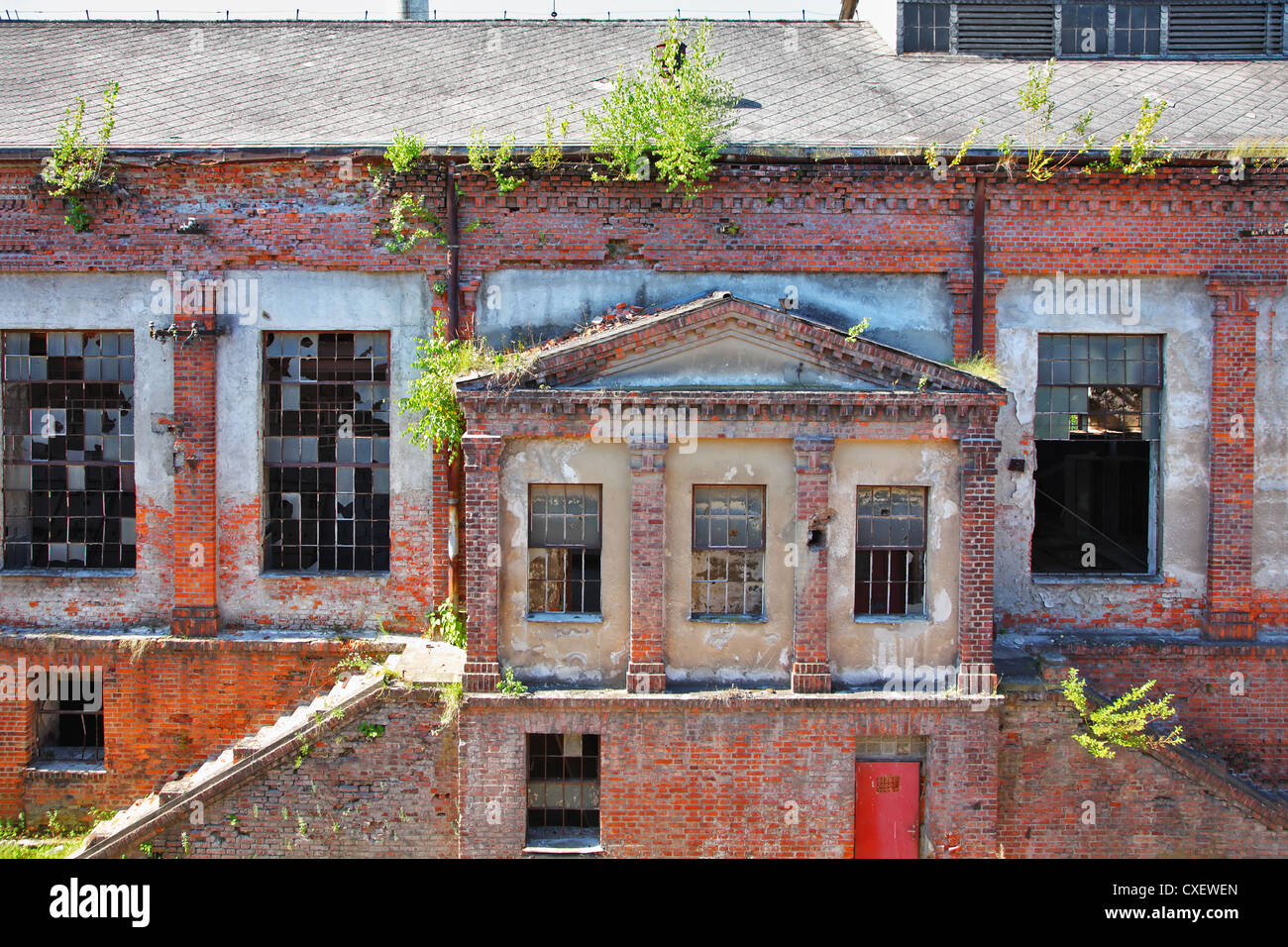 Die geworfenen Fabrik in Ost-Europa Stockfoto