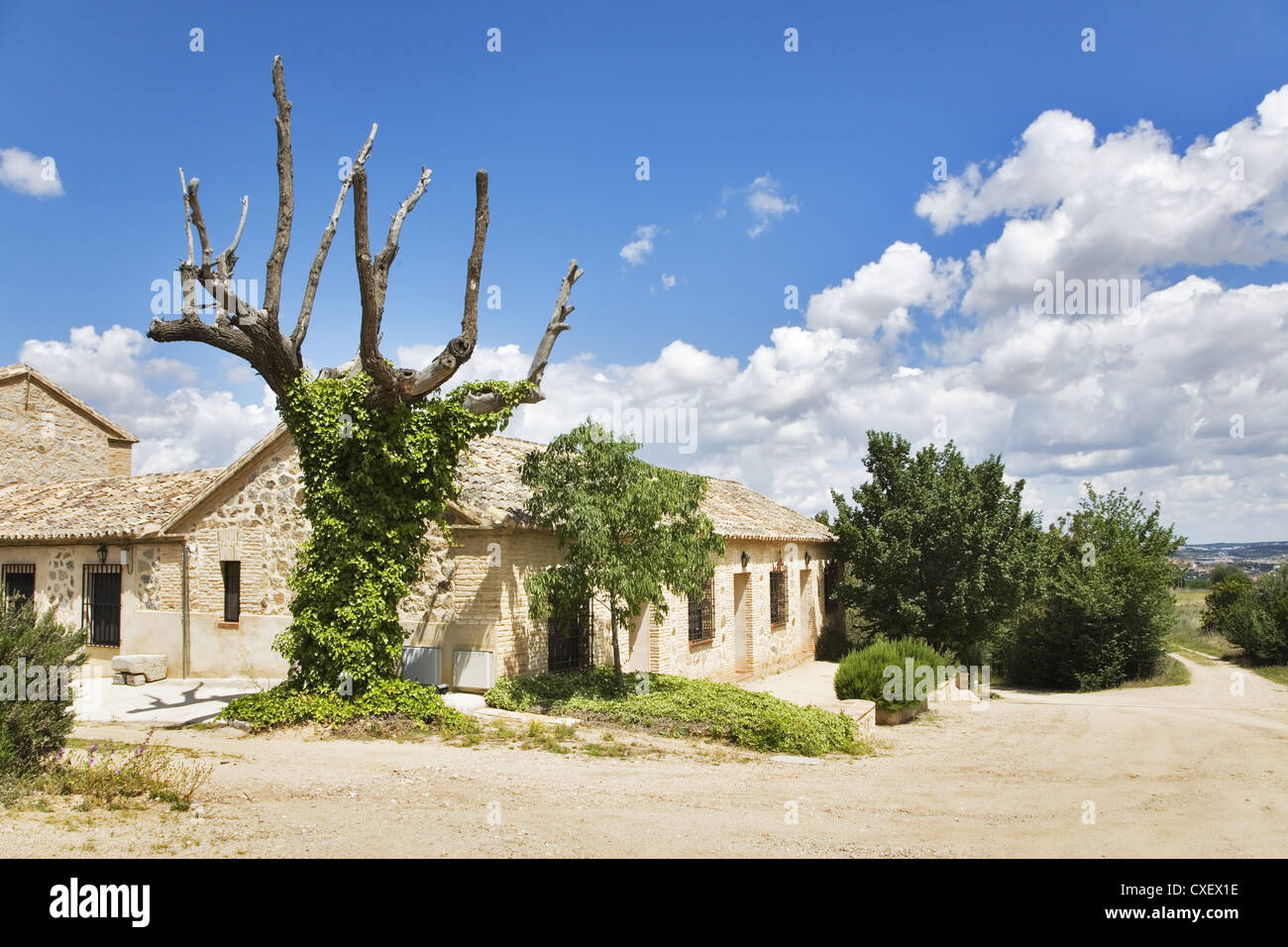 Stille Landhotel Stockfoto