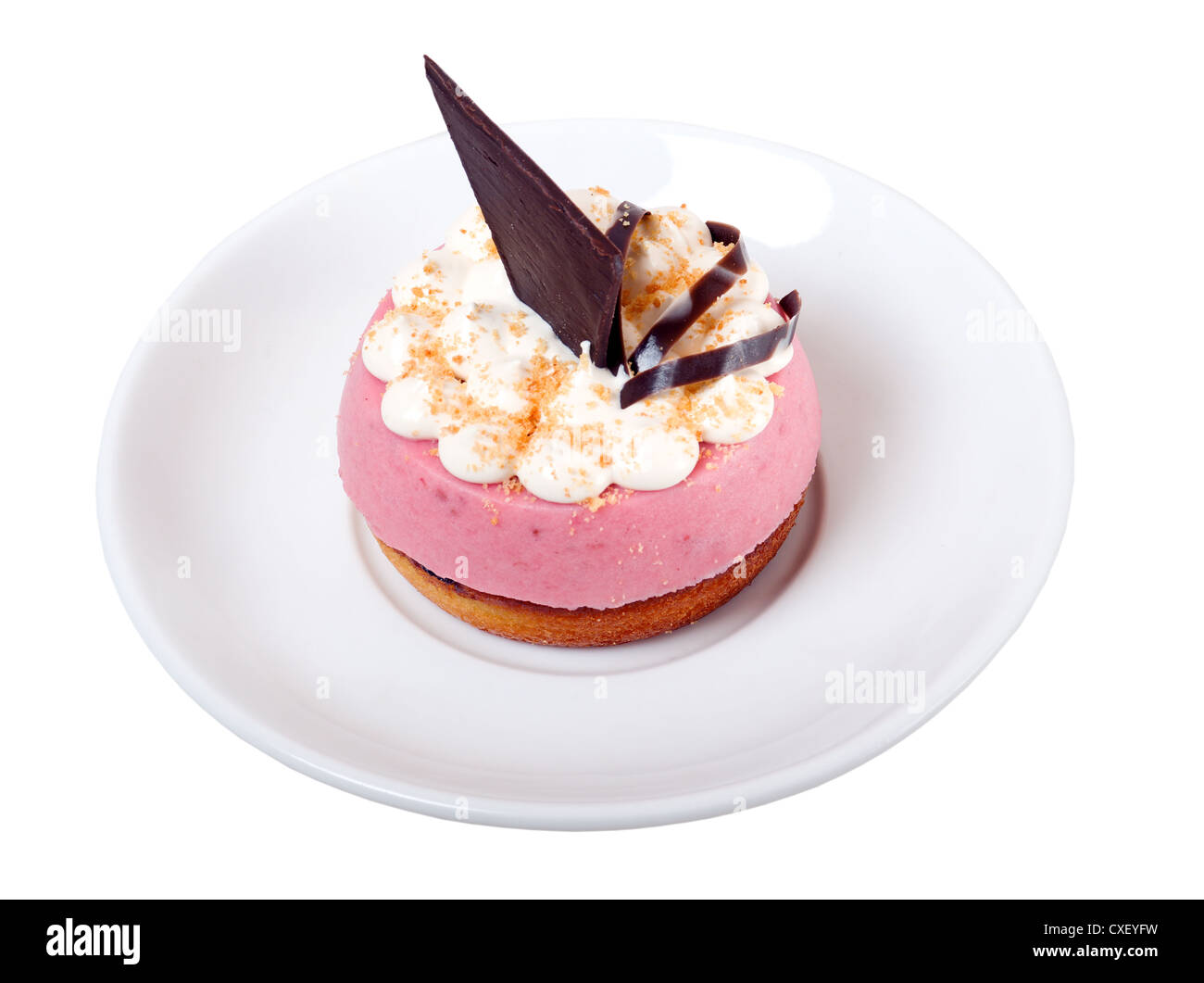 leckere cake.chocolate Zuckerguss. Stockfoto