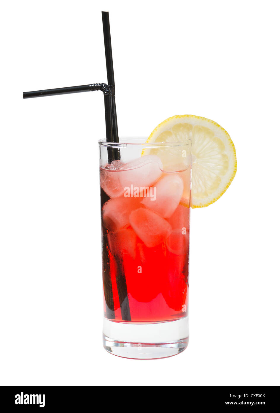 Alkoholische Cocktails rot Stockfoto
