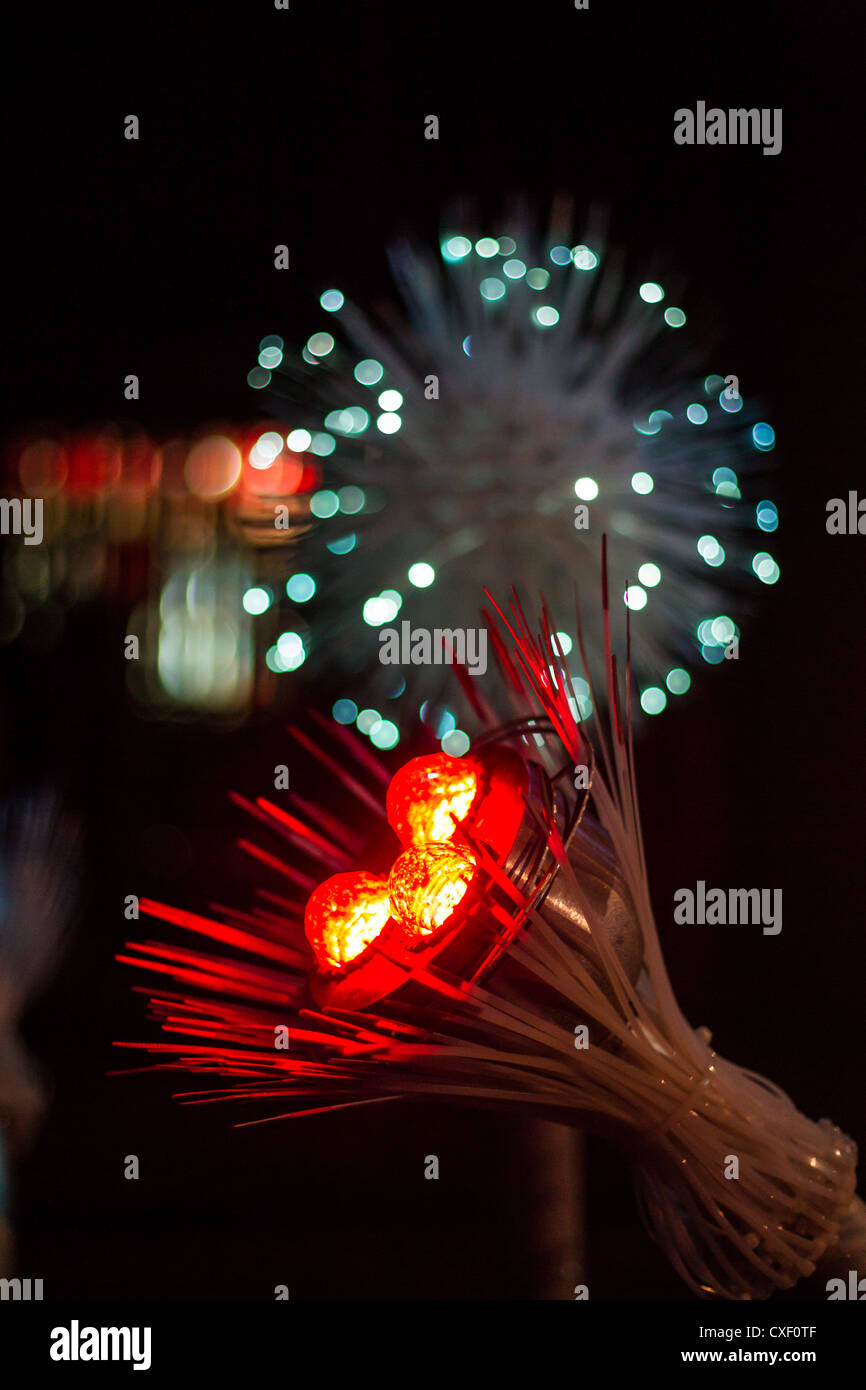 Vivid Sydney 2012: Lichtskulptur (Chromapollination) Stockfoto