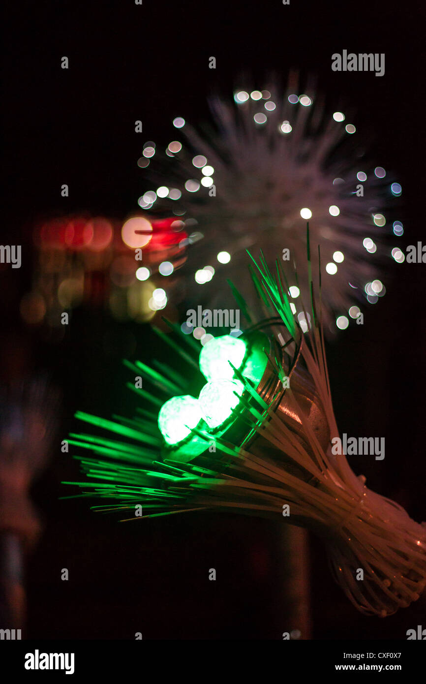 Vivid Sydney 2012: Lichtskulptur (Chromapollination) Stockfoto