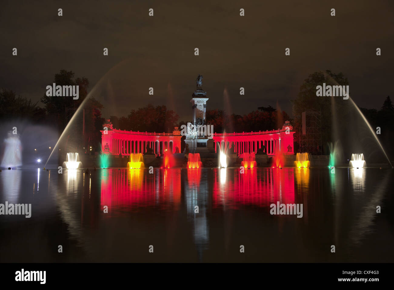 Rotes Feuer Stockfoto