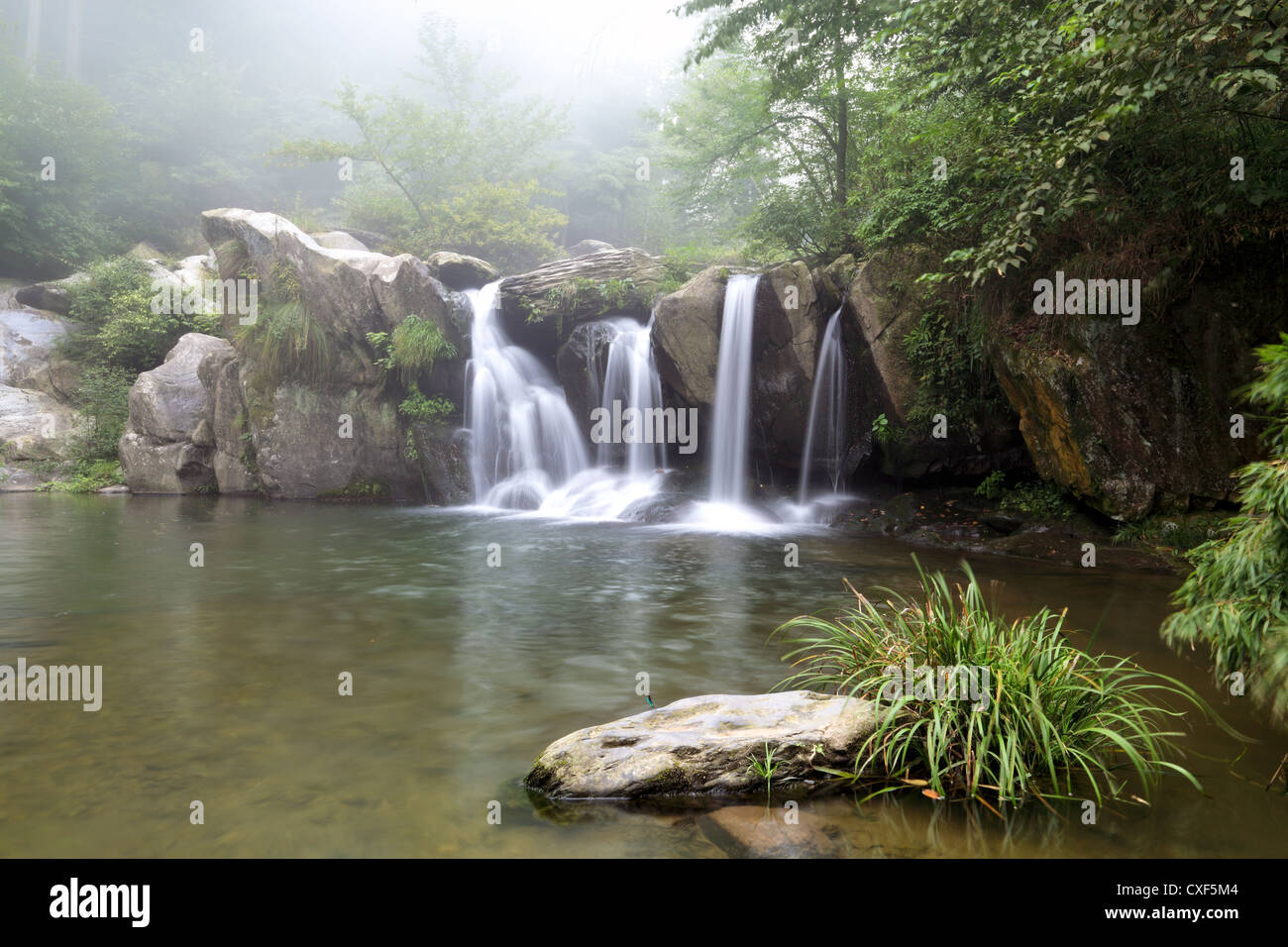 der schwarze Drache Pool in lushan Stockfoto