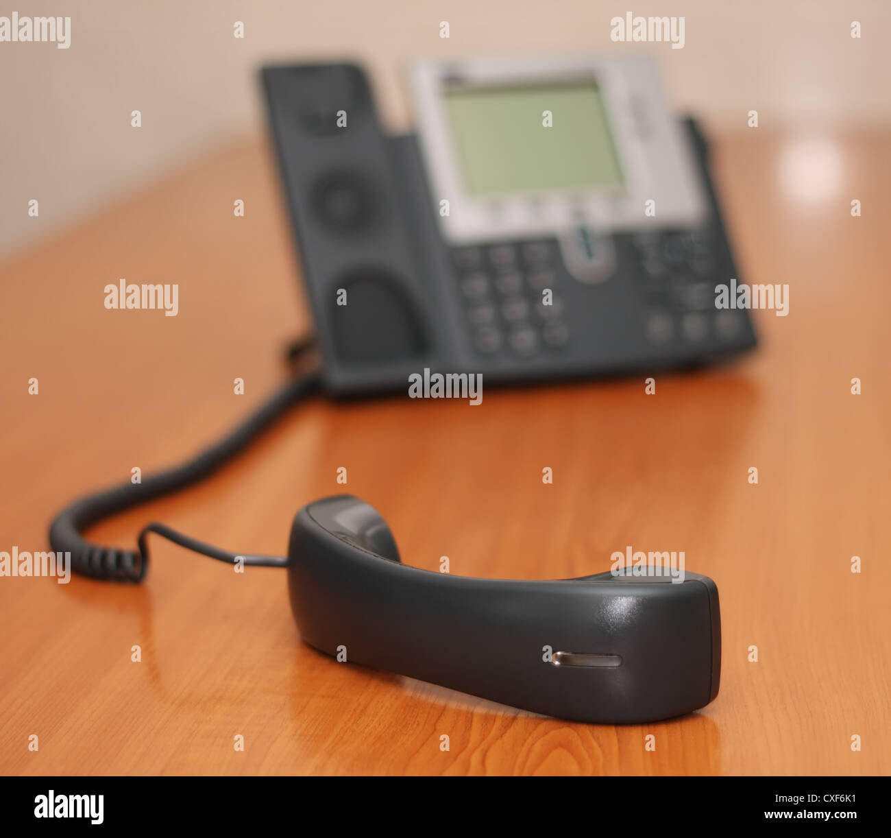 Moderne digitale Telefon, Fokus auf den Empfänger Stockfoto
