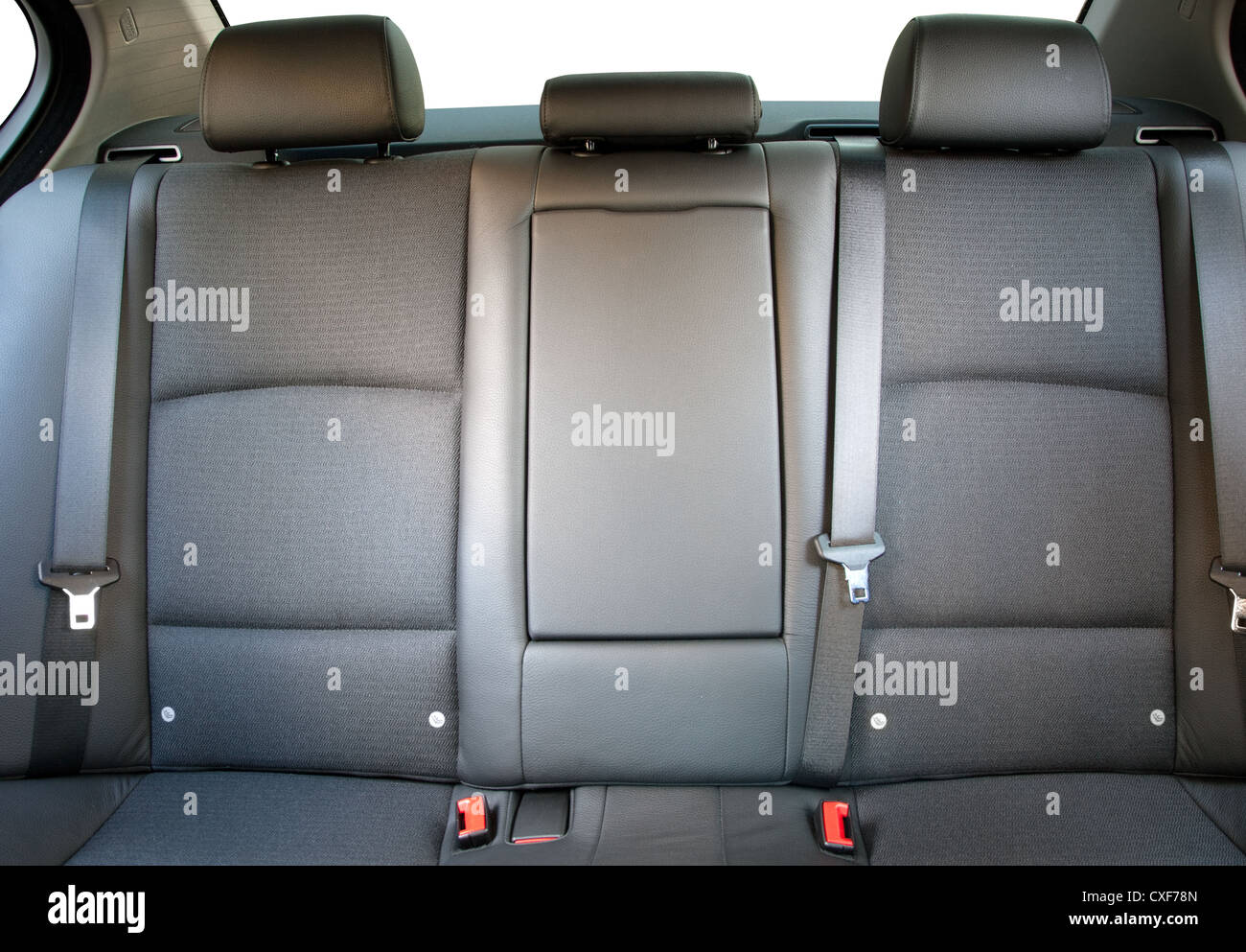PKW-Sitze in einem Luxusauto zurück Stockfoto