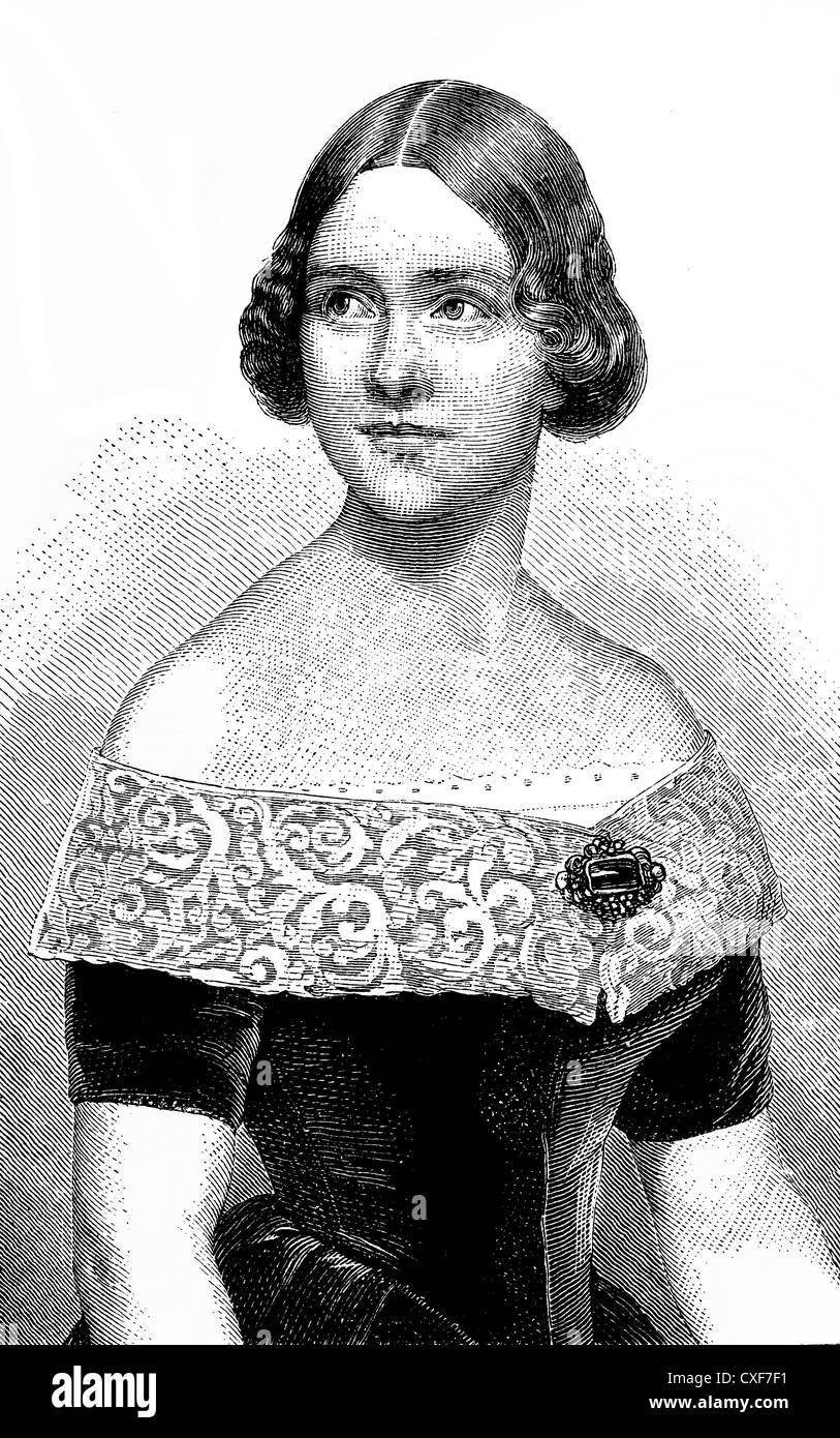 Jenny Lind, 1820-1887, schwedische Opernsängerin, Sopran, die schwedische Nachtigall, Stockfoto