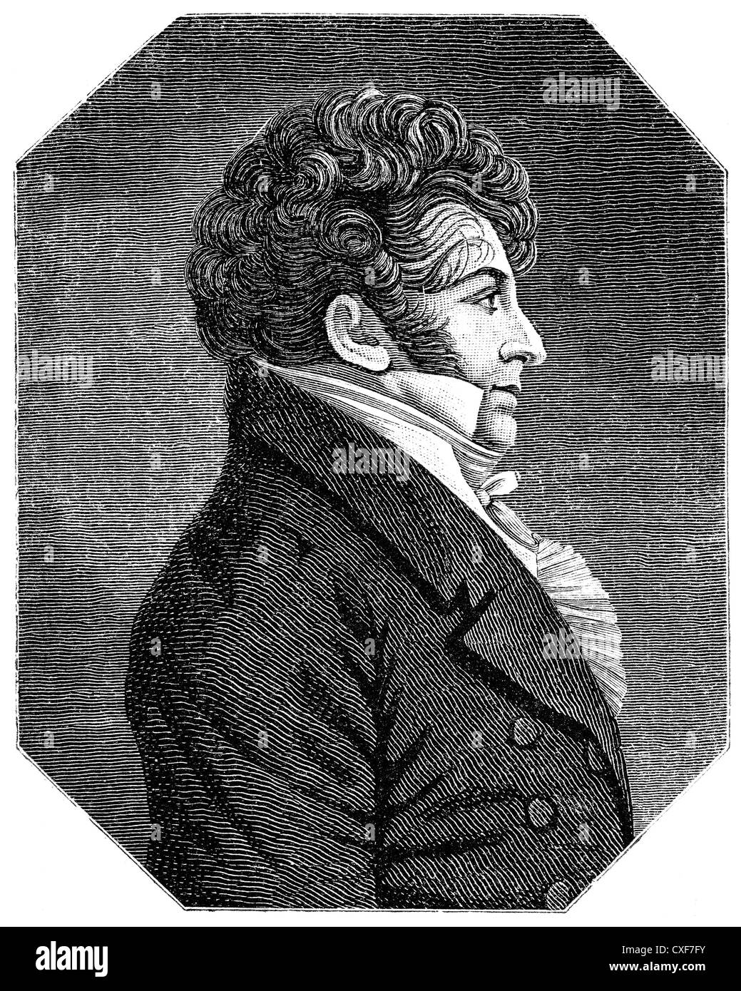 François-Adrien Boieldieu, französischer Opernkomponist 1775-1834, Stockfoto