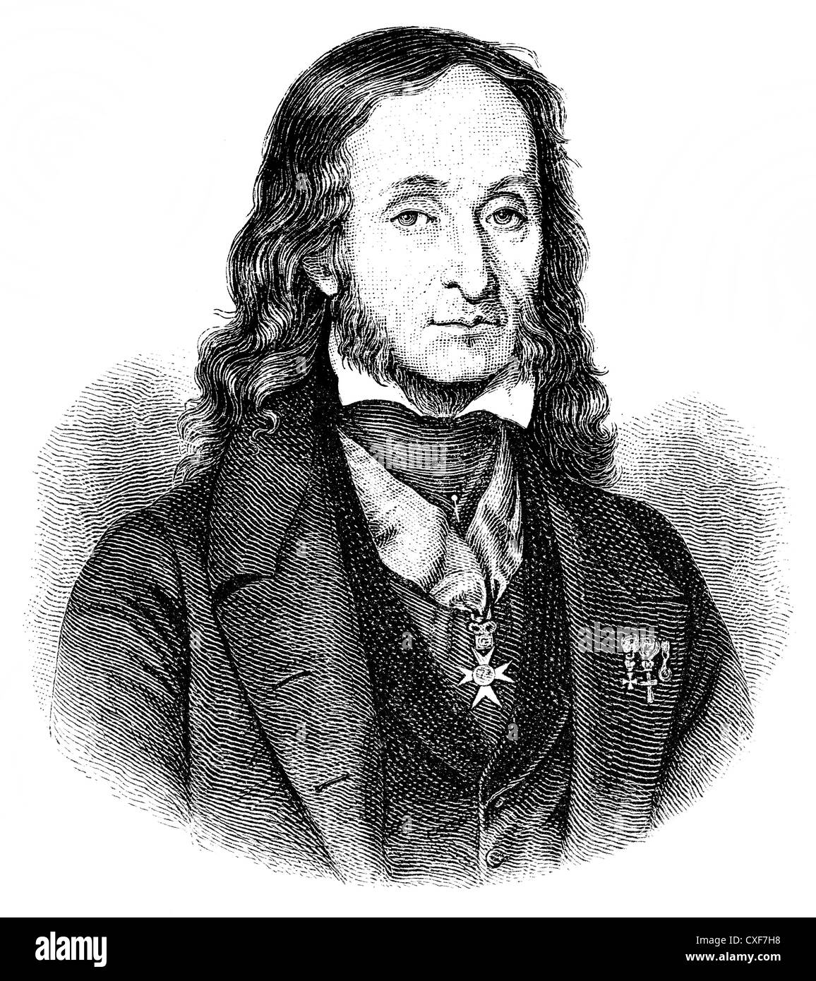 Nicolò oder Niccolò Paganini 1782-1840, italienischer Violinist, Gitarrist und Komponist Stockfoto