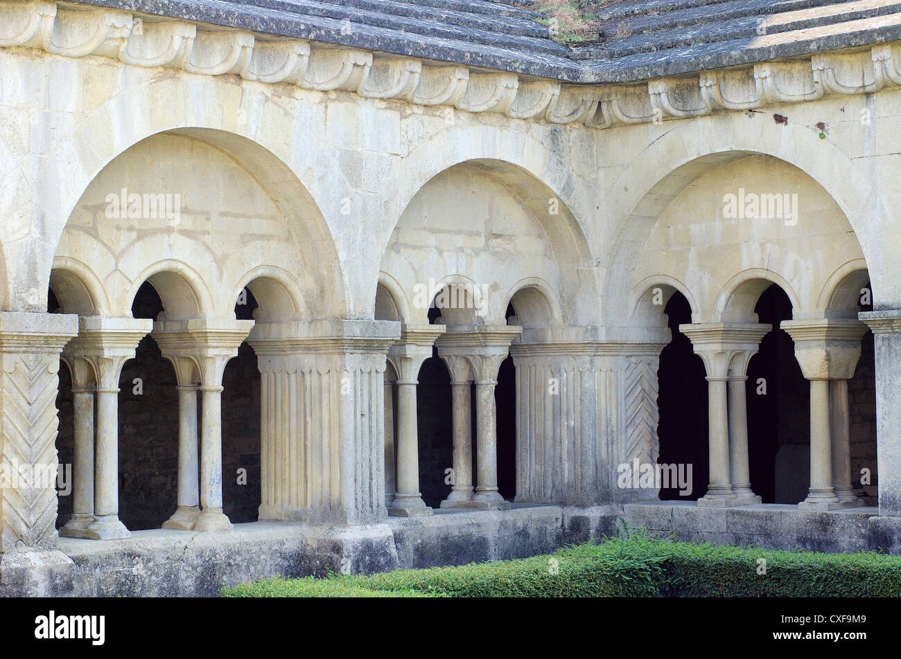 Vaison la Romaine Kreuzgang der Cathédral Notre-Dame-de-Nazareth Vaucluse Provence Stockfoto