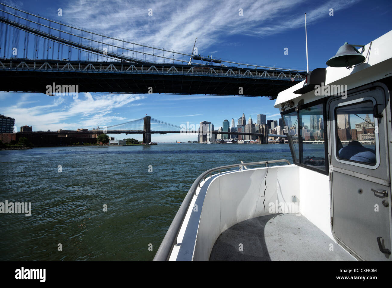 East River Ferry zwischen Brooklyn und Manhattan Stockfoto