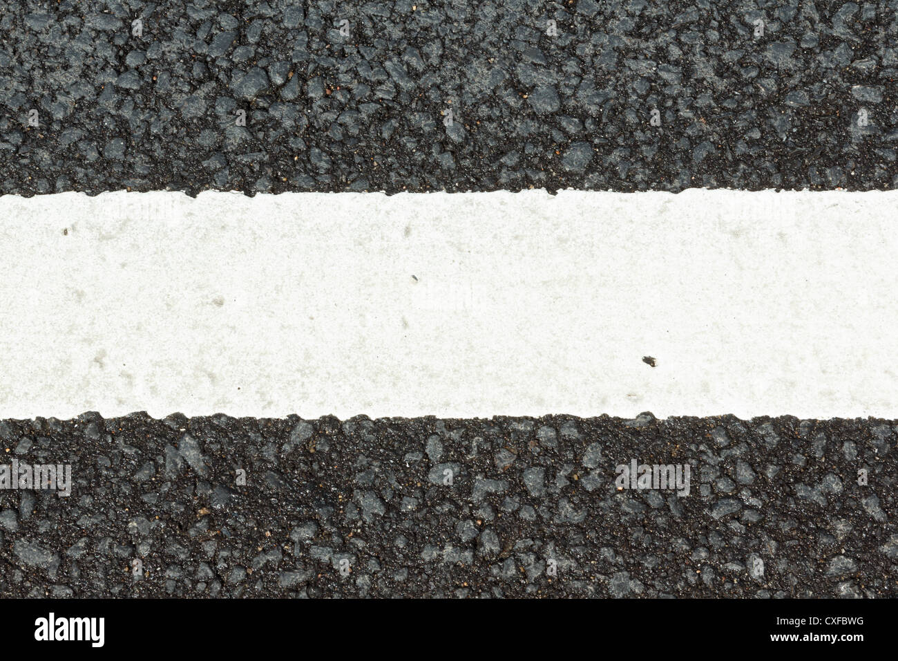 Markierungslinie Straße Stockfoto