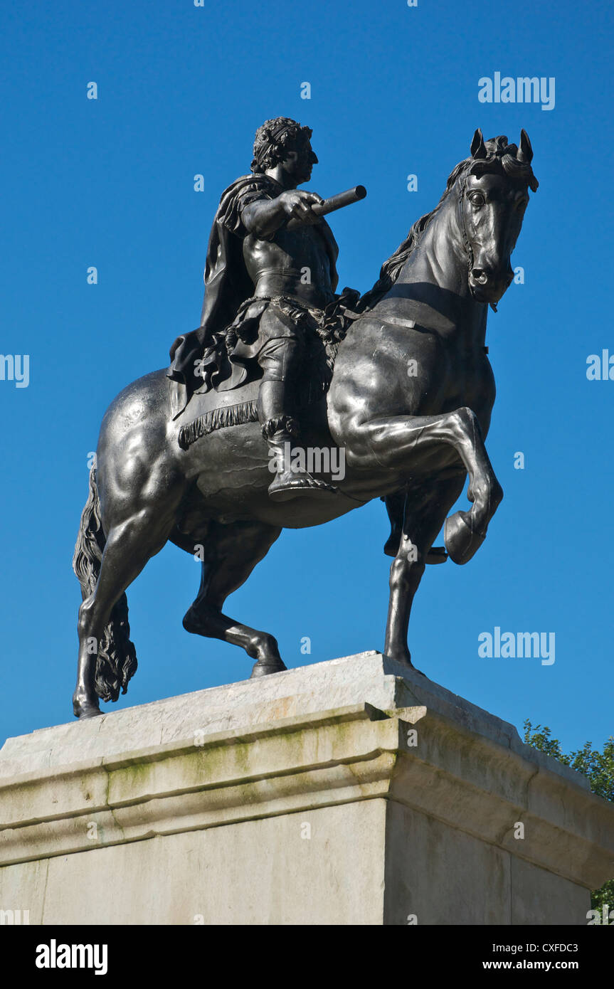 Wilhelm III. Statue Queen Square Bristol Stockfoto