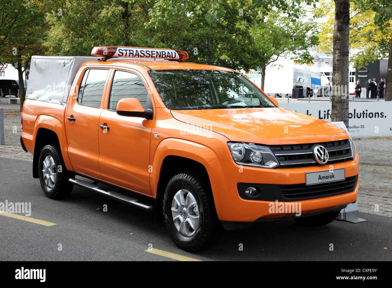 Neue Volkswagen Amarok Autobahnbau auf der Internationalen Automobilausstellung für Nutzfahrzeuge Stockfoto