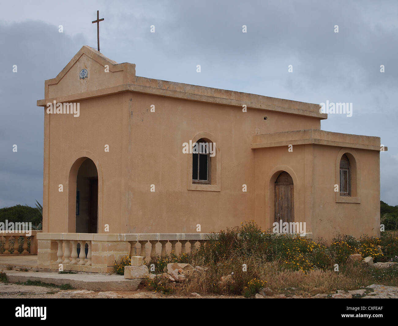 Eine kleine Kirche Stockfoto