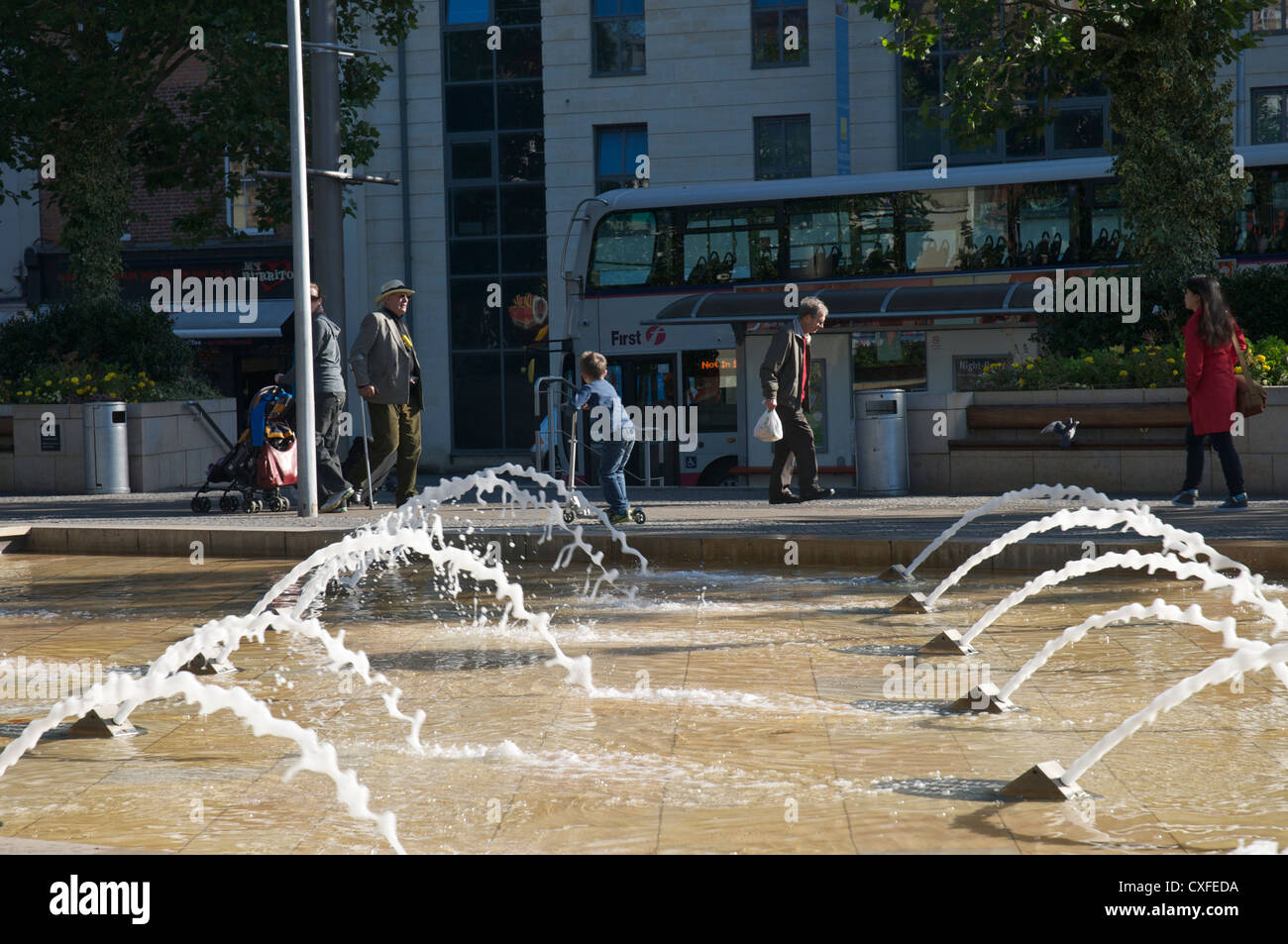 Brunnen breite Kai Bristol Stadtzentrum Stockfoto