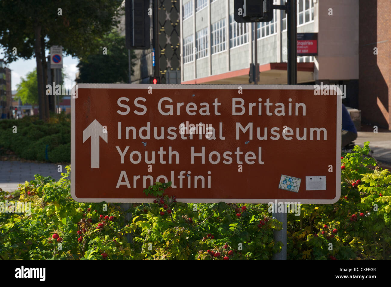 SS Great Britain touristische Zeichen Bristol city Stockfoto
