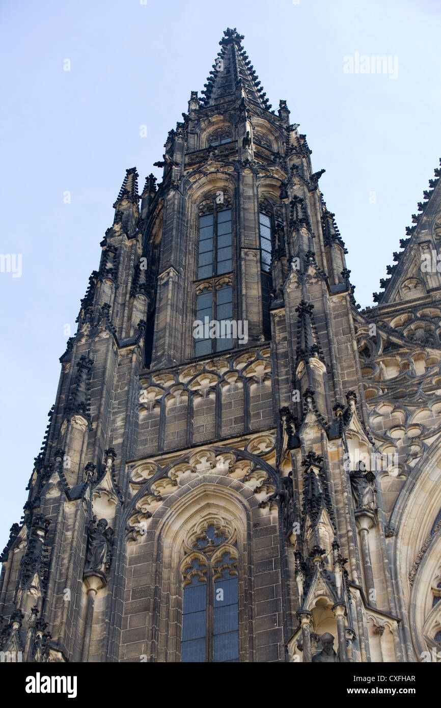 Größte Schloss das abstrakte Weltbild der Burg Pražský Hrad in Prag Tschechien Hradschin Prager Burg Stockfoto