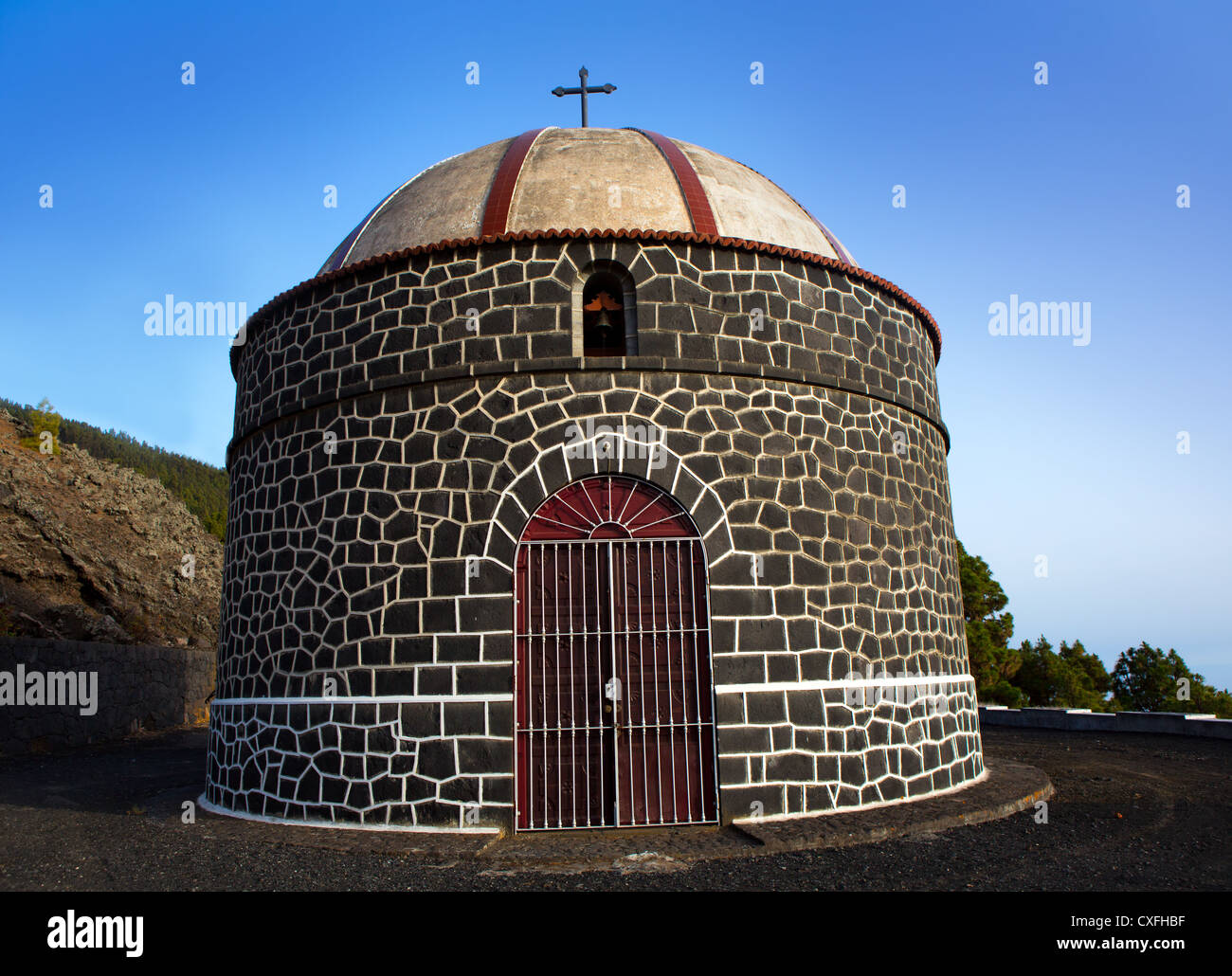 Ermita Santa Cecilia Fuencaliente Kirche in Kanarischen Insel La Palma Stockfoto