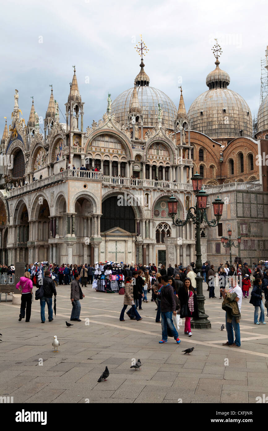 Basilika San Marco, Piazza San Marco, Venedig, Italien Stockfoto