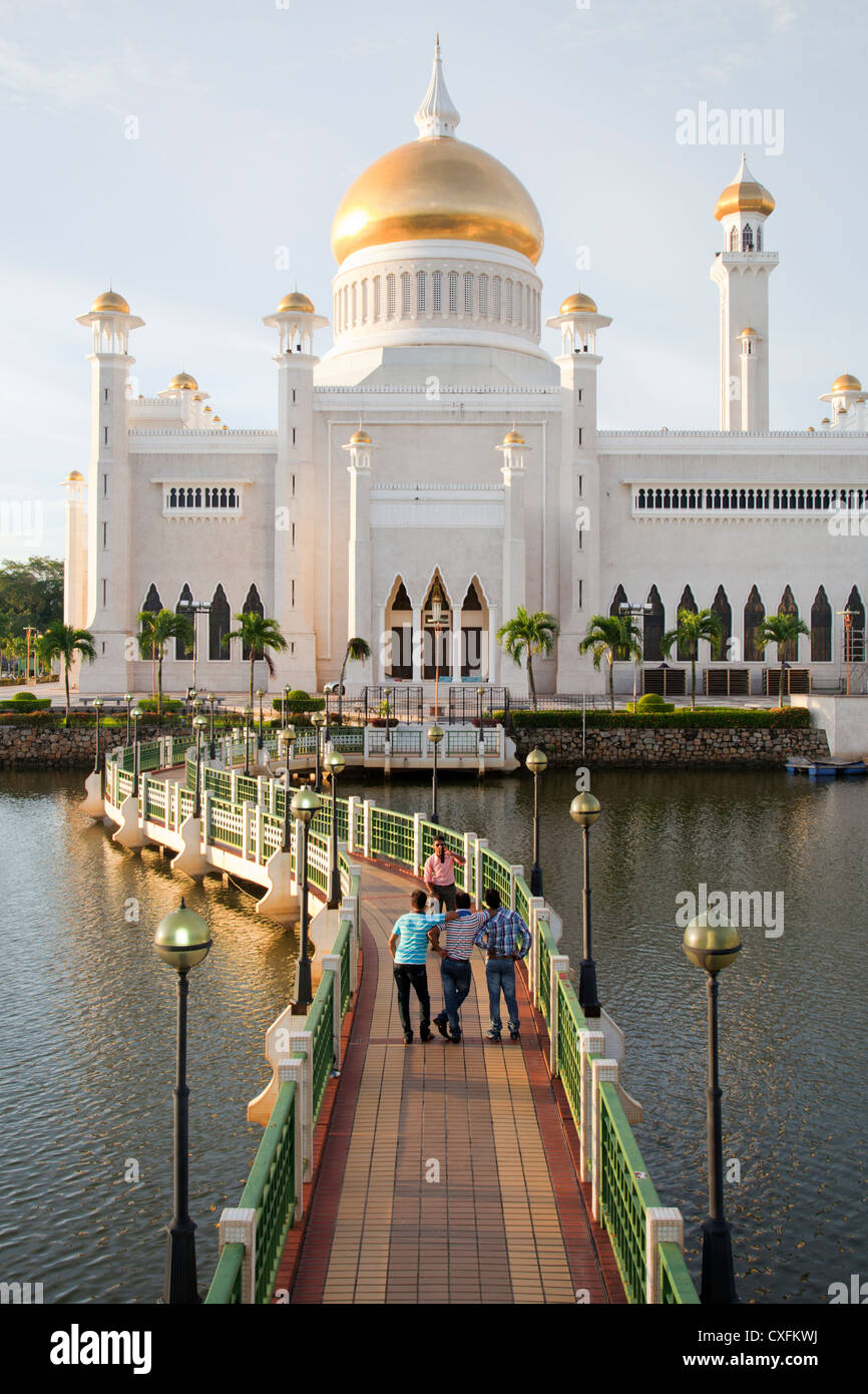 Sultan Omar Ali Saifuddin Moschee, Bandar Seri Begawan, Brunei Stockfoto