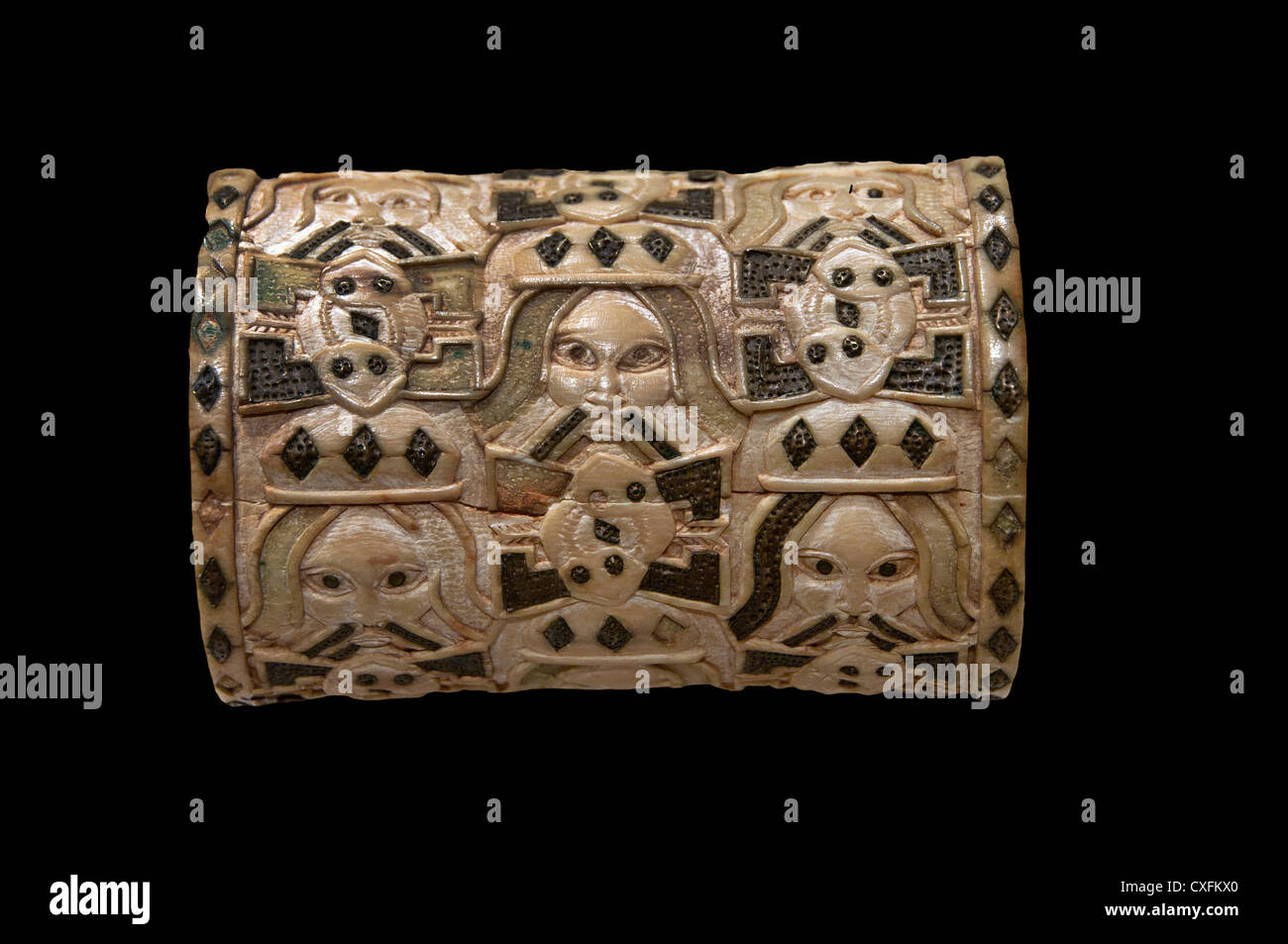 Armband 1550-1680 Nigeria Gericht von Benin Edo Völker Elfenbein Afrika Stockfoto