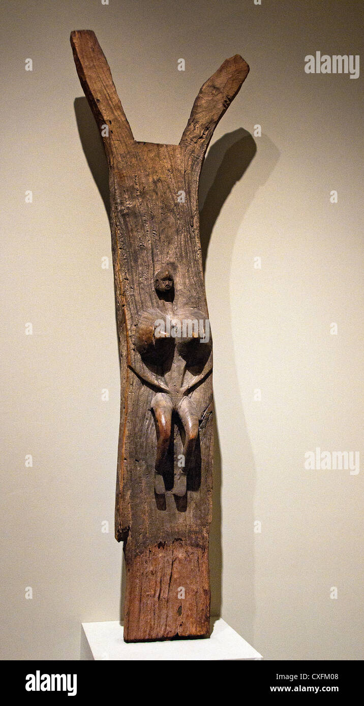 Stützpfosten: Weibliche Figur (Tōgu-Na) 19. – 20. Jahrhundert Mali Seno Region Tiefebene Dogon peoples189 x 58,4 cm Afrika Stockfoto