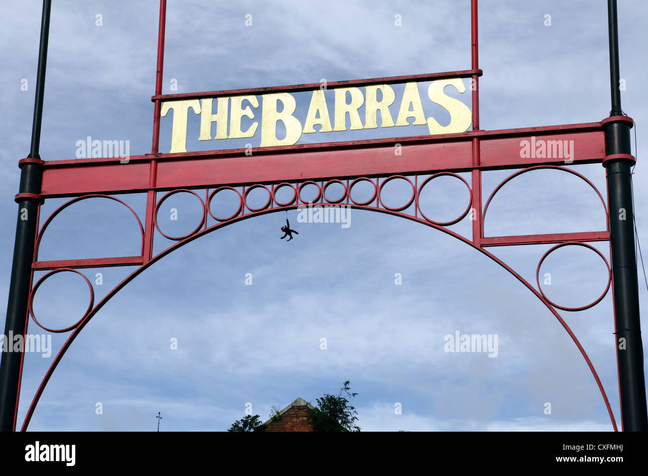 Das Barras Marktschild, Bain Street, Glasgow, Schottland, Großbritannien Stockfoto