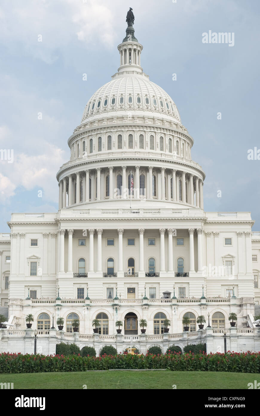 Westfront des United States Capitol in Washington Stockfoto