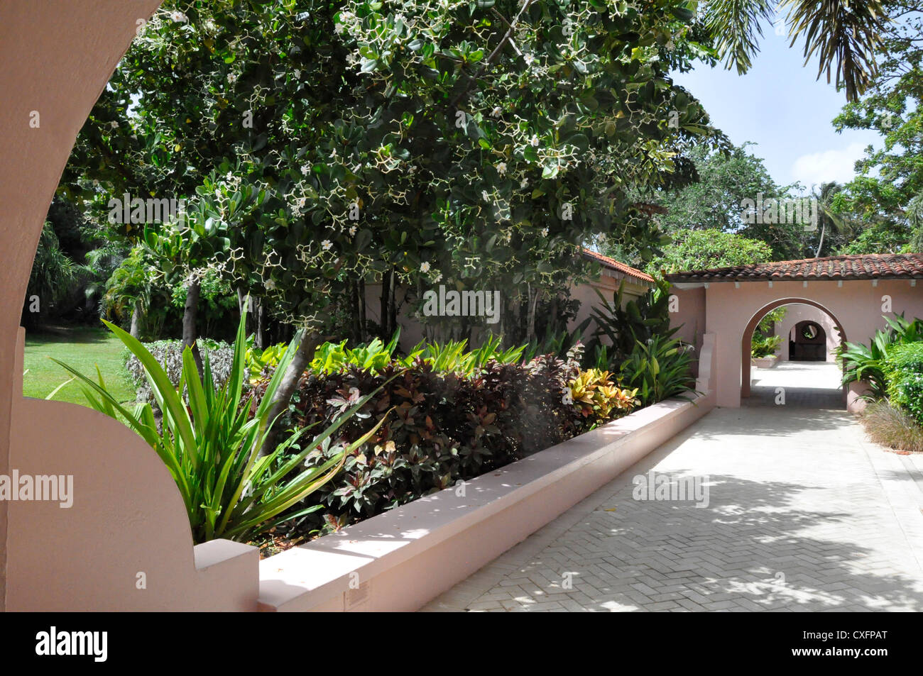 Royal Pavilion Hotel Barbados zu Fuß Weg Stockfoto